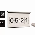 Essential Daily Electrical Appliances Digital Flip Clock And Projector With Time 3d model