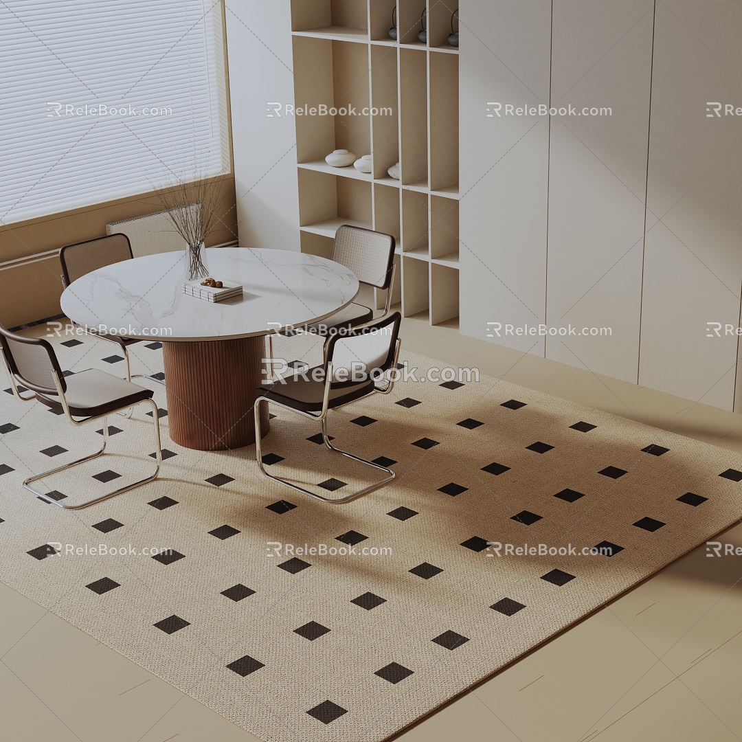 Modern table combination 3d model