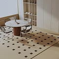 Modern table combination 3d model