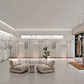 Clothing Store Interior With Mannequins Clothing Displays And Display Racks