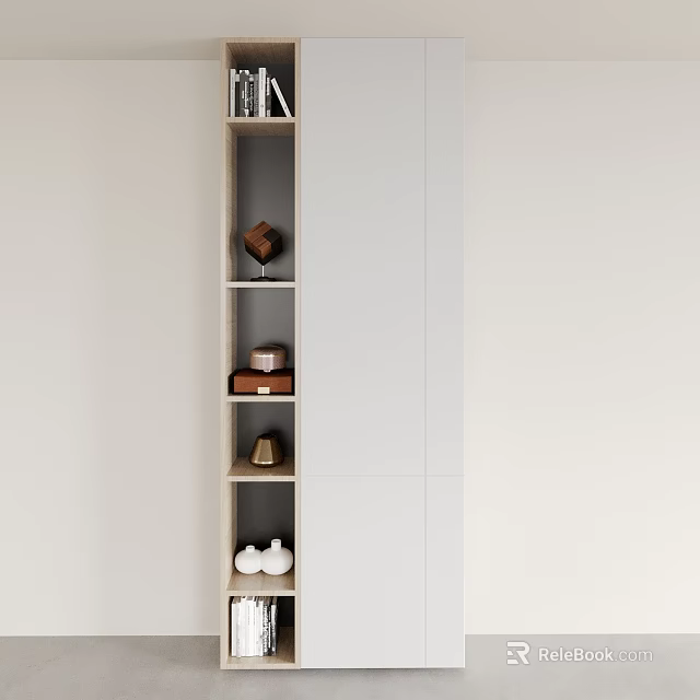 Modern Wardrobe Interior Design With Multiple Shelves And Storage Boxes For Organizing 3d model 