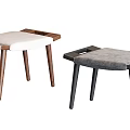 Modern Minimalist Stools Featuring Wooden Dark Legs And Light Gray Cushions