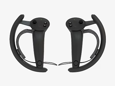 Wireless Ergonomic VR Controllers For Entertainment Electronics And Virtual Reality Gaming 3d model