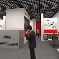 BARTEC Safe.t Technology Modern Exhibition Booth With Reception Counter And Display Area