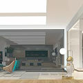 Modern Business Hall Telecom Mobile Unicom Business Hall Store 3d model