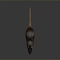 Brown Rat With Detailed Fur Large Ears And Long Tail Standing On Reflective Dark Surface
