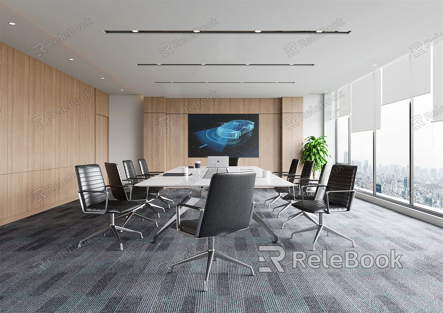 Modern Meeting Room Meeting Table and Chair model