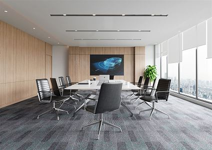 Modern Meeting Room Meeting Table and Chair 3d model