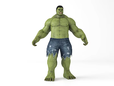 Modern Movie Characters The Invincible Hulk 3d model