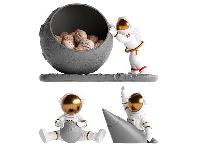 Astronaut Ornaments 3d model