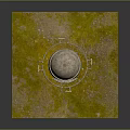 Ancient Circular Stone Structure With Enclosure Walls On Grass And Gravel Ground
