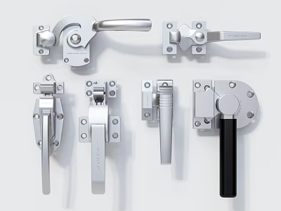 Stainless Steel Door Handles With Various Mechanical Designs Lever Styles And Durable Construction 3d model