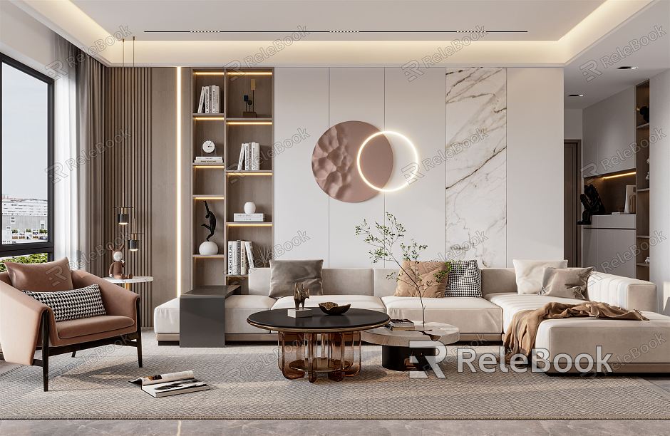 modern living room model