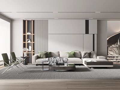 modern living room model