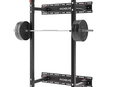 Rogue Heavy Duty Hardware Tools Squat Rack With Barbell Storage System Design 3d model