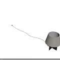 Modern Minimalist Beige Linen Shade Table Lamp With Black Metal Base Soft Lighting