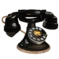 Classic Vintage Black Rotary Dial Telephone Retro Home Communication Electrical Appliance