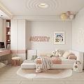 Children's Bedroom Girls Room Princess Room 3d model