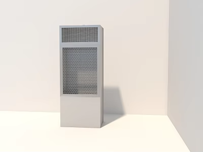 Modern White Standing Air Conditioner With Sleek Design For Home Living Room Use 3d model