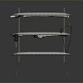 Iron frame large iron frame iron frame house factory industrial iron frame iron ladder rigid ladder work frame rigid scaffold 3d model