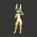 Modern Game Character Bunny Character Hare 3d model