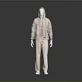 Casual Beige Hoodie and Pants Set with Relaxed Fit for Everyday Wear