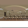 Wine Barrel Specialty Store With Arched Ceiling Chandeliers And Neatly Arranged Barrels