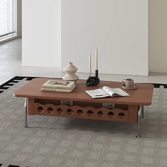 Middle Ancient Solid Wood Coffee Table 3d model