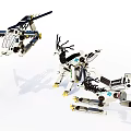 Creative Lego Built Smart Machines Including Drone Mechanical Deer And Dinosaur 3d model