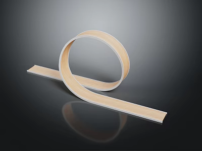 Wooden Clothes Hanger with Curved Loop Design for Wardrobe Storage and 3d model