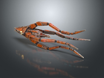 Modern robot octopus 3d model