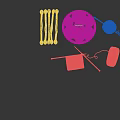 Colorful Yarn Balls In Basket With Knitting Needles And Knitted Piece