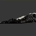 Scenic 3D Mountain Landscape Model Featuring Detailed Topographic Elevation Green River and Brown Terrain