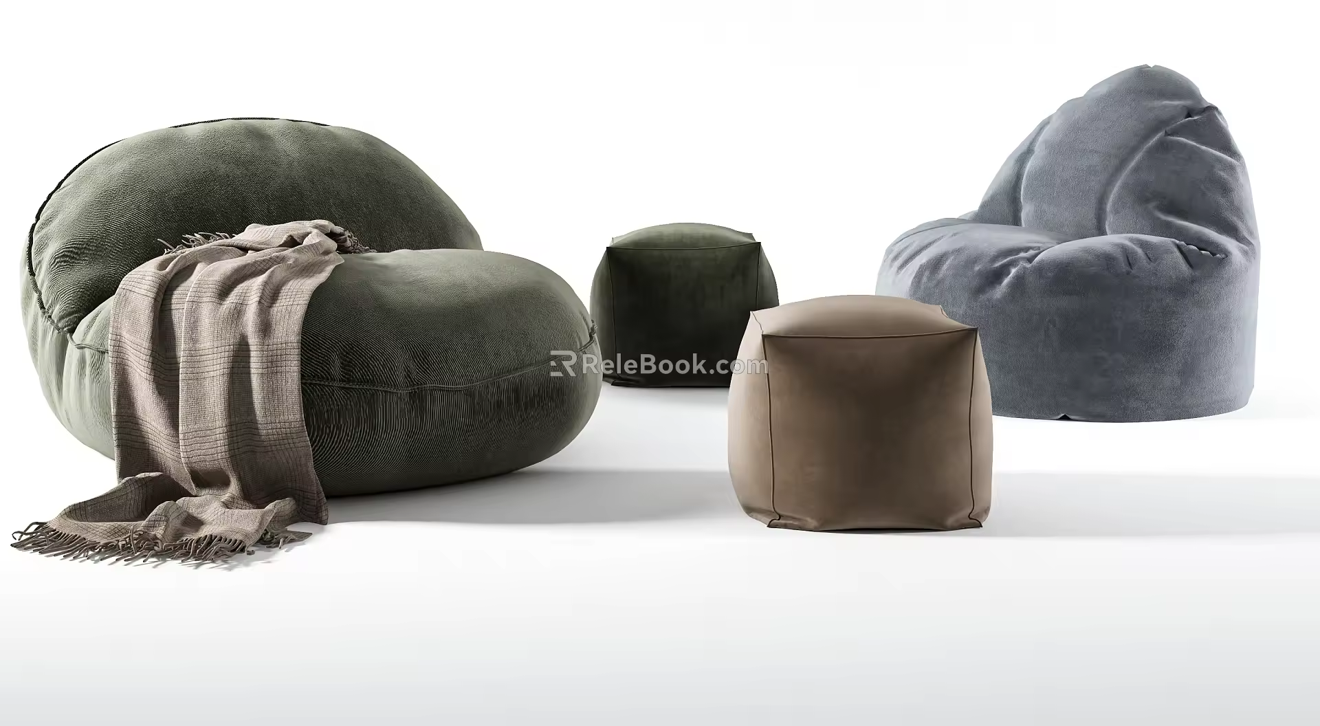 Modern Lazy Sofa Casual Sofa 3d model