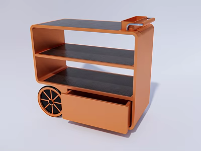 Modern dining car 3d model Modern dining car 3d model