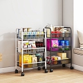 Storage Rack Cart Snack Food 3d model