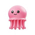 Cute Pink Octopus Toy With Smiling Face And Soft Curved Tentacles