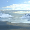 Modern Snow Mountain 3d model