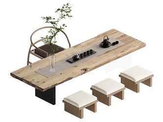 Chinese Tea Table 3d model