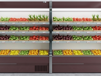 Modern shelf fruit storage cabinet model