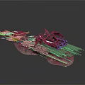 Unique Handcrafted Tank Model Assembled With Scrap Metal Artistic Structure Design