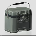 IGLOO Gray Portable Cooler With Black Handle And Insulated Storage Design