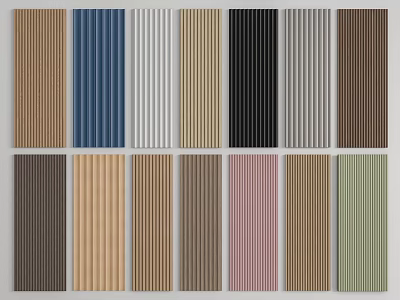 Modern Wall Panel Grille Panel Great Wall Panel Wave Board Wall Trim Panel Decorative Panel Background Wall Sound Absorbing Panel 3d model