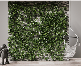 Modern Plant Wall 3d model