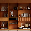 Antique Storage Rack Bookshelf 3d model
