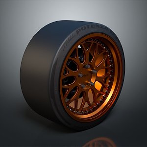 Tire tire wheel hub Volkswagen wheel hub Volkswagen tire new tire car outer tire car wheel hub 3d model