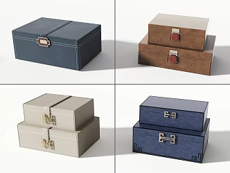 New Chinese style storage box soft box 3d model