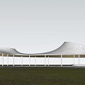 Modern Corridor Frame Curve Corridor Frame Curve Landscape Structure Curve Restaurant Post Station Curve Exhibition Center 3d model