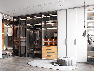 Modern Cloakroom Wardrobe 3d model