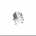 Industrial Mechanical Device With Silver Casing Red Handles Ventilation Grilles And Base Mounting Bracket